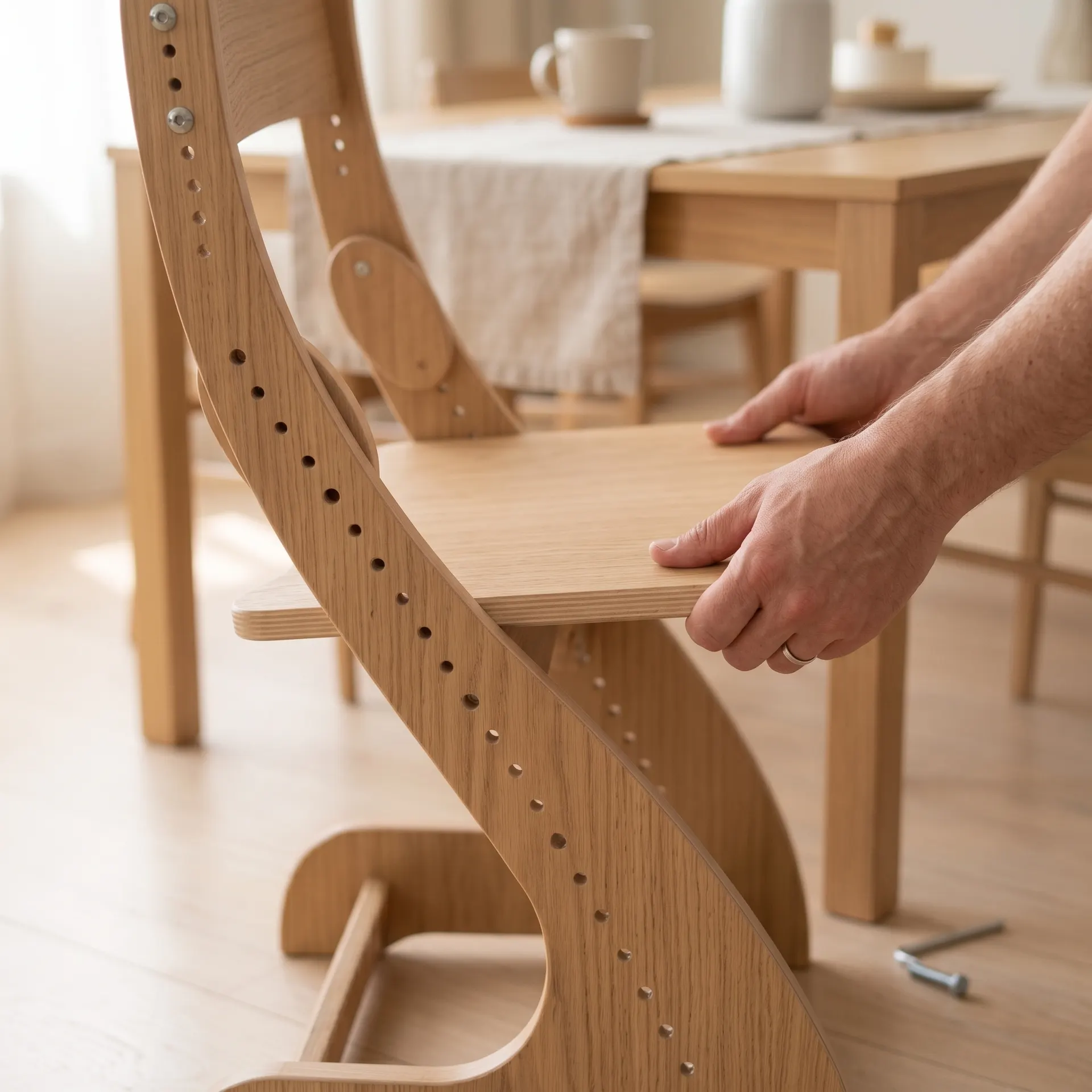 ¿A qué altura tiene que estar la silla?
